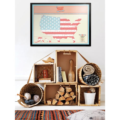 Scratch Map USA