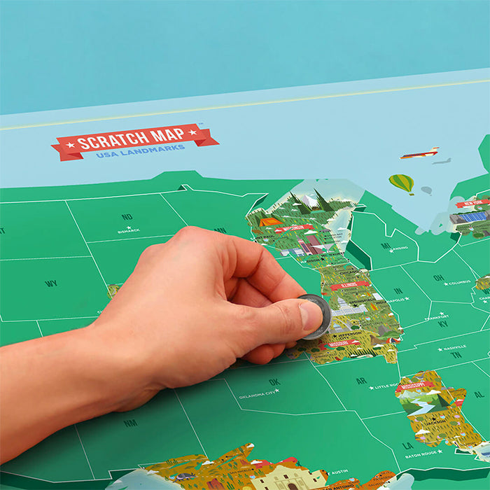 Scratch Map® USA Landmarks