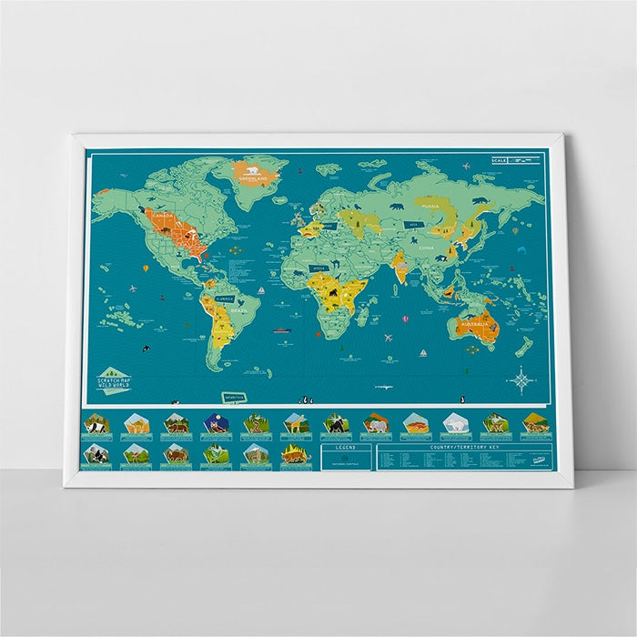 Scratch Map® Wild World