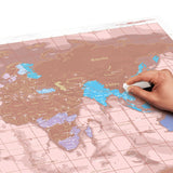 Scratch Map® Rose Gold