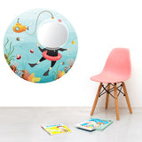 Scuba Kid - Wall decal and Mirror