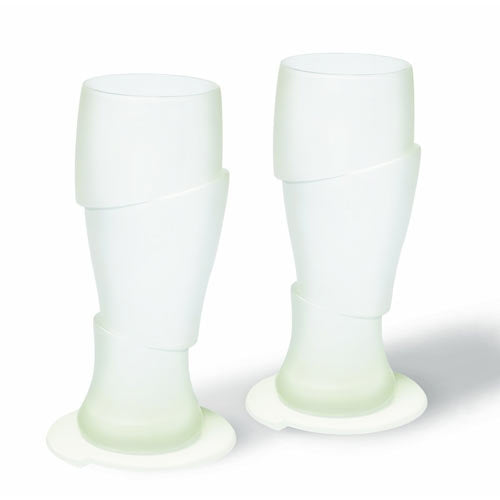 Sliced Cold Beer Glasses