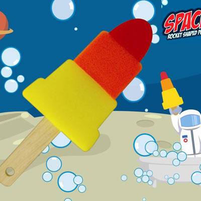 SpacePop -Rocket Lolly Bath Sponge
