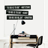 TO BE TO DO