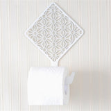 Pattern Toilet Paper Holder white
