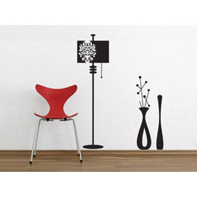 Wall Decals - Lighting Fixture and Vases