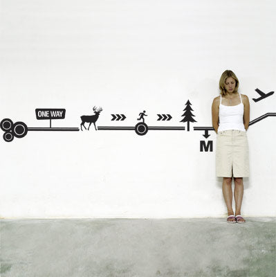 Wall Decals - One way