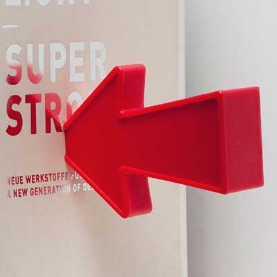 Arrow Bookends for Bookworms