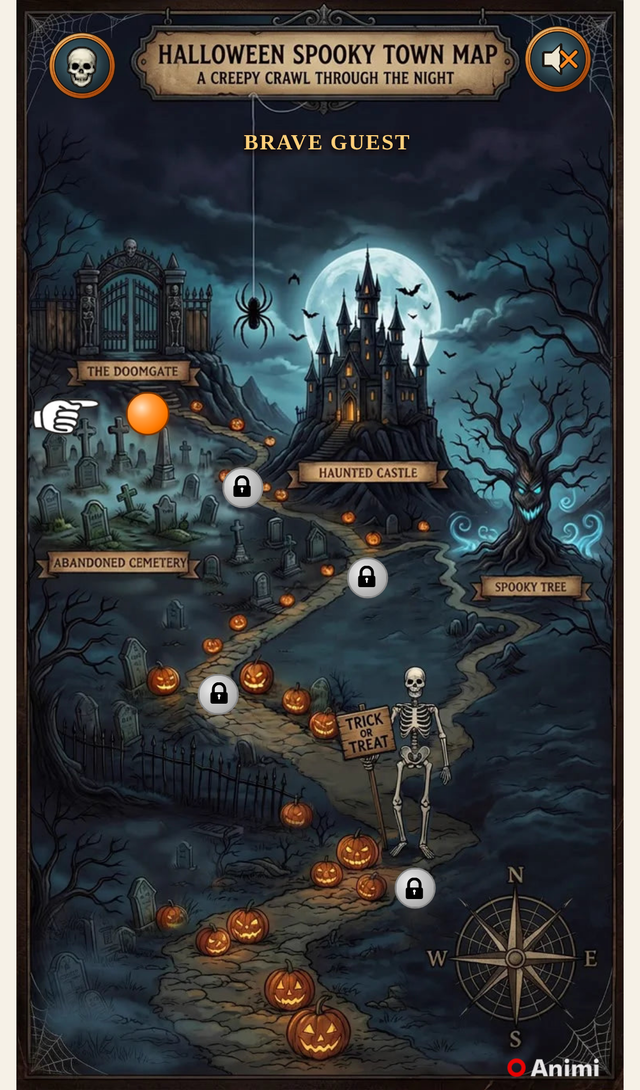 The sample card map