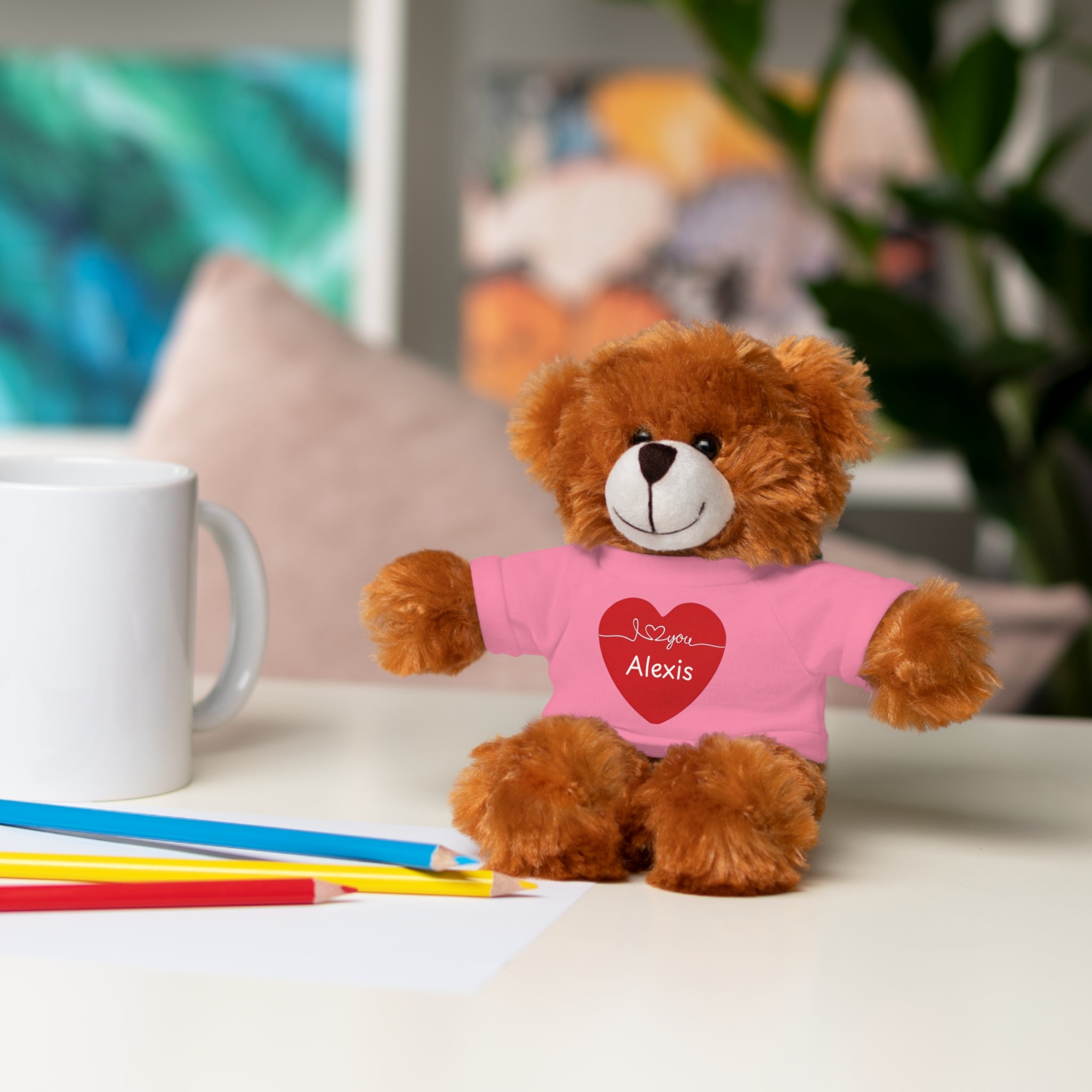 Personalized Heart Plush Animals