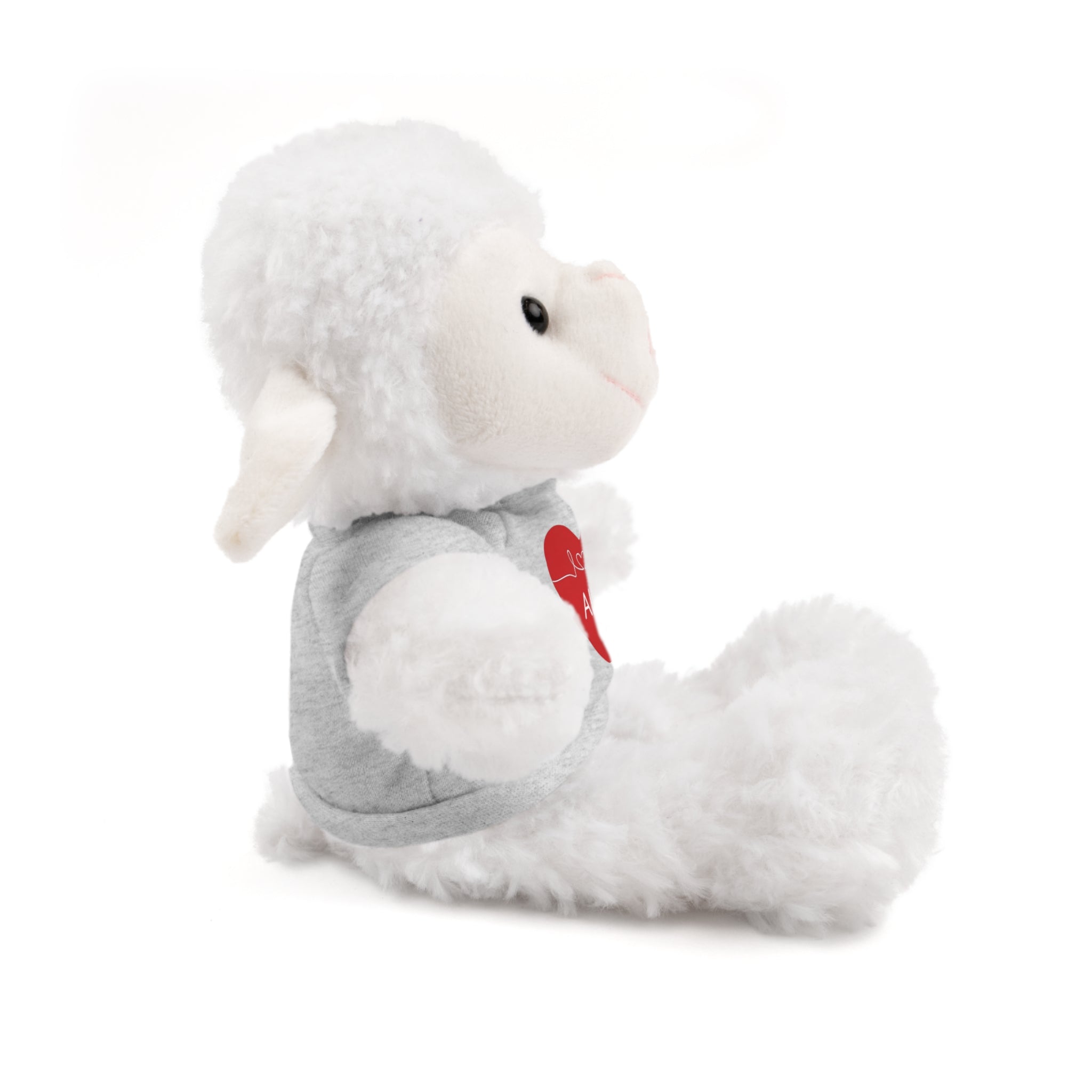 Personalized Heart Plush Animals