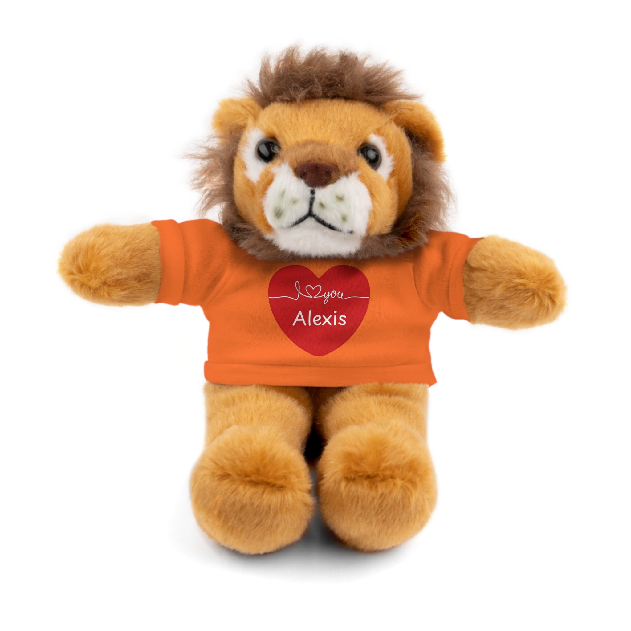 Personalized Heart Plush Animals