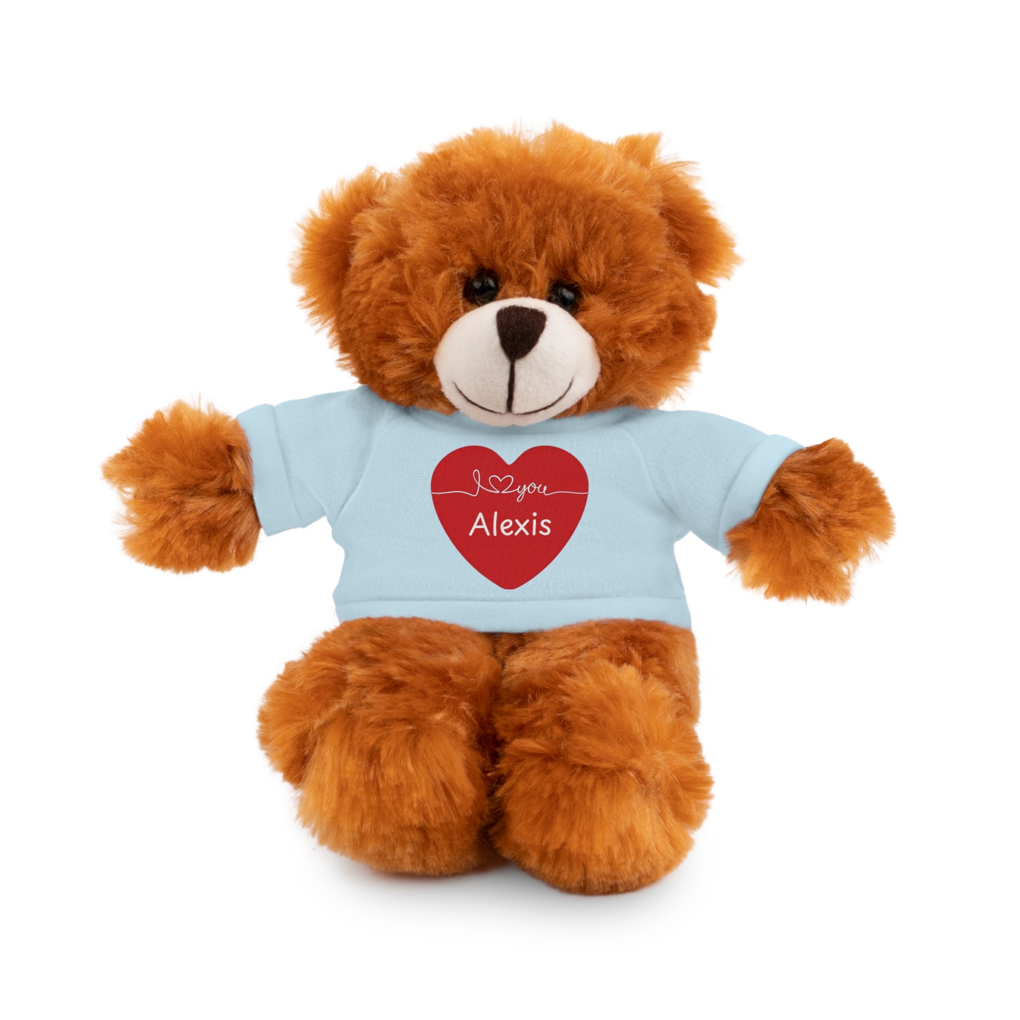 Personalized Heart Plush Animals