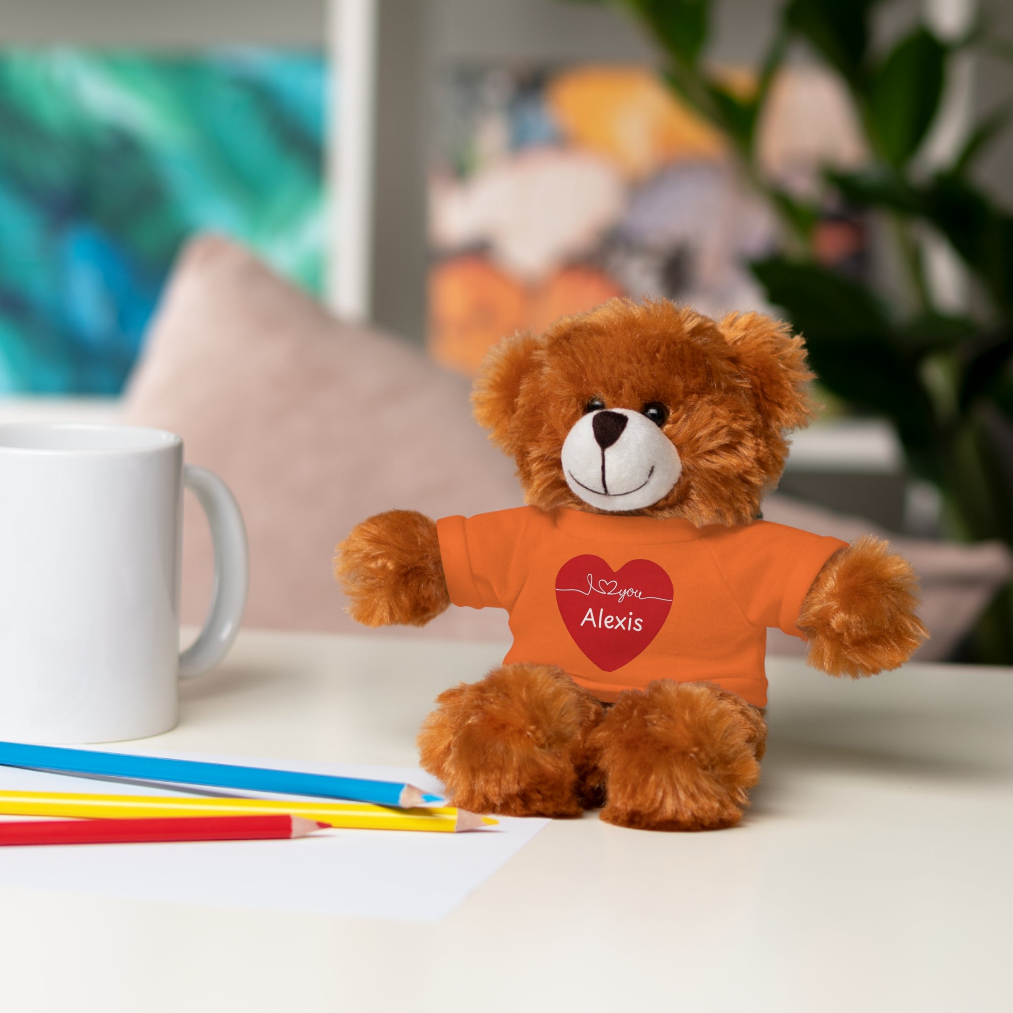 Personalized Heart Plush Animals