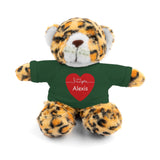 Personalized Heart Plush Animals