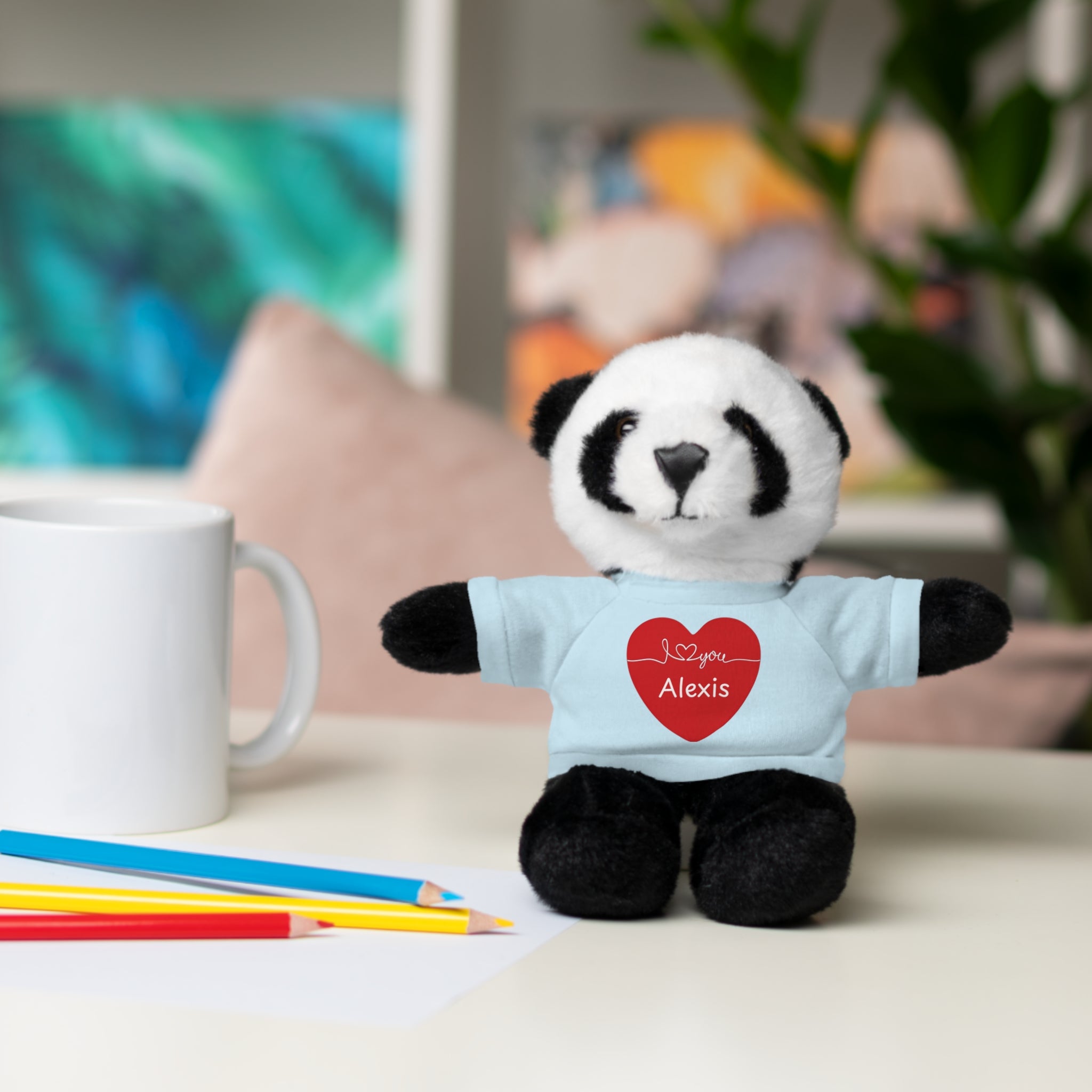 Personalized Heart Plush Animals