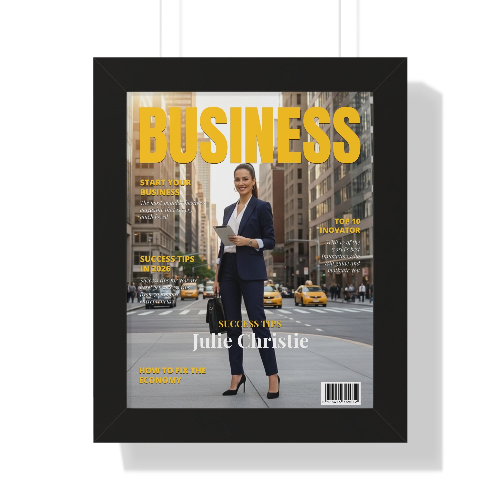 Personalized Business Magazine Cover