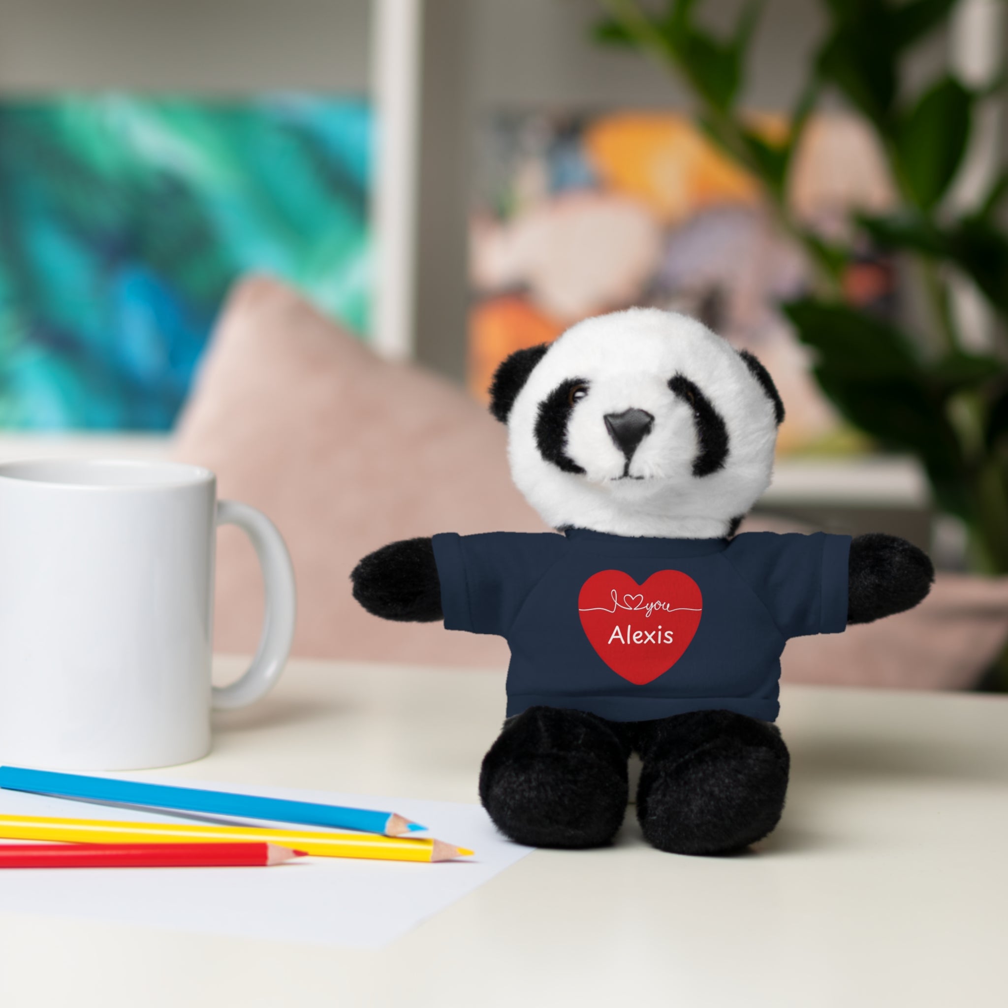 Personalized Heart Plush Animals