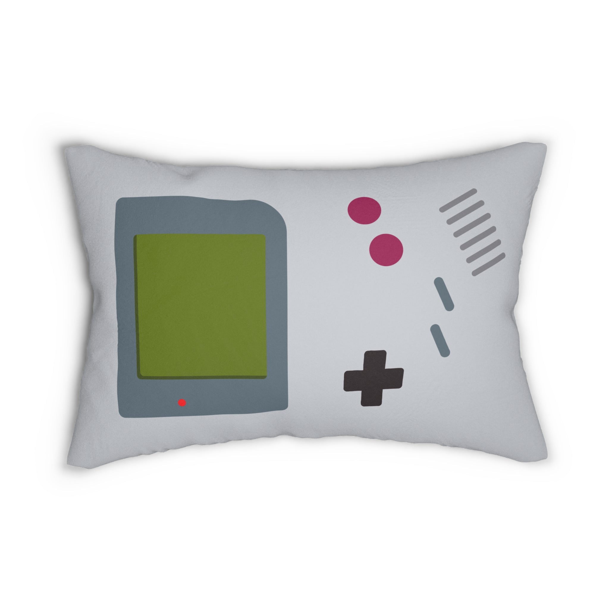 Retro Game Console Lumbar Pillow