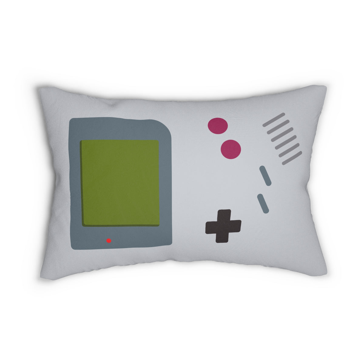 Retro Game Console Lumbar Pillow