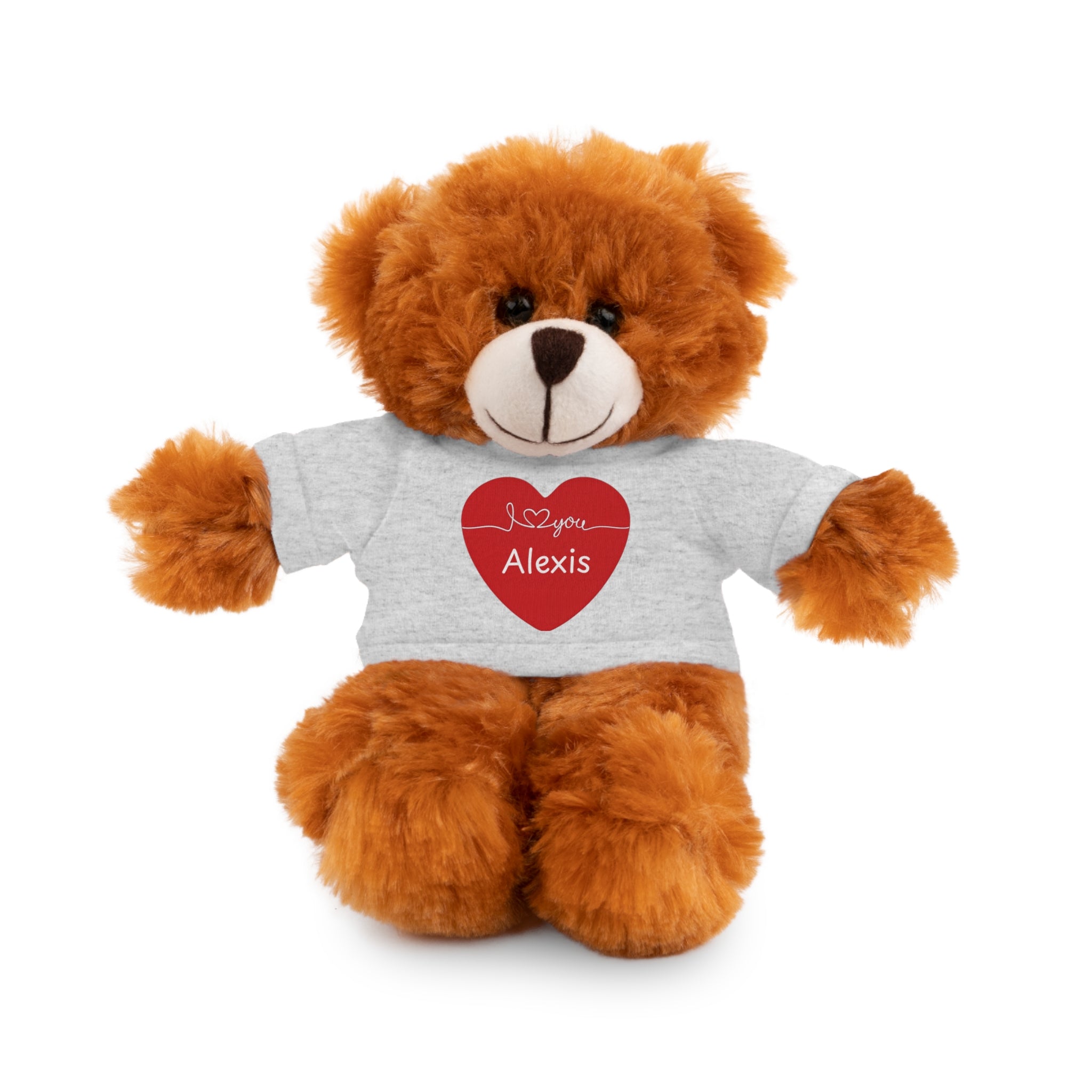 Personalized Heart Plush Animals