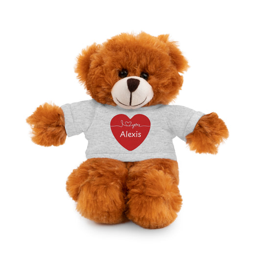 Personalized Heart Plush Animals