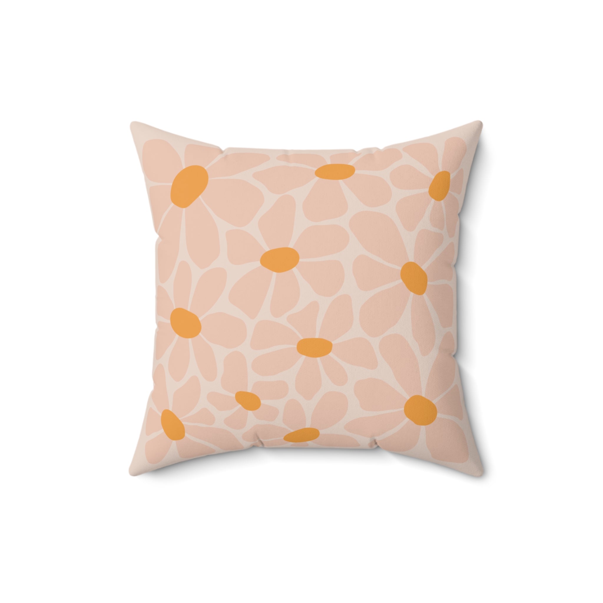 Boho Flower Square Pillow