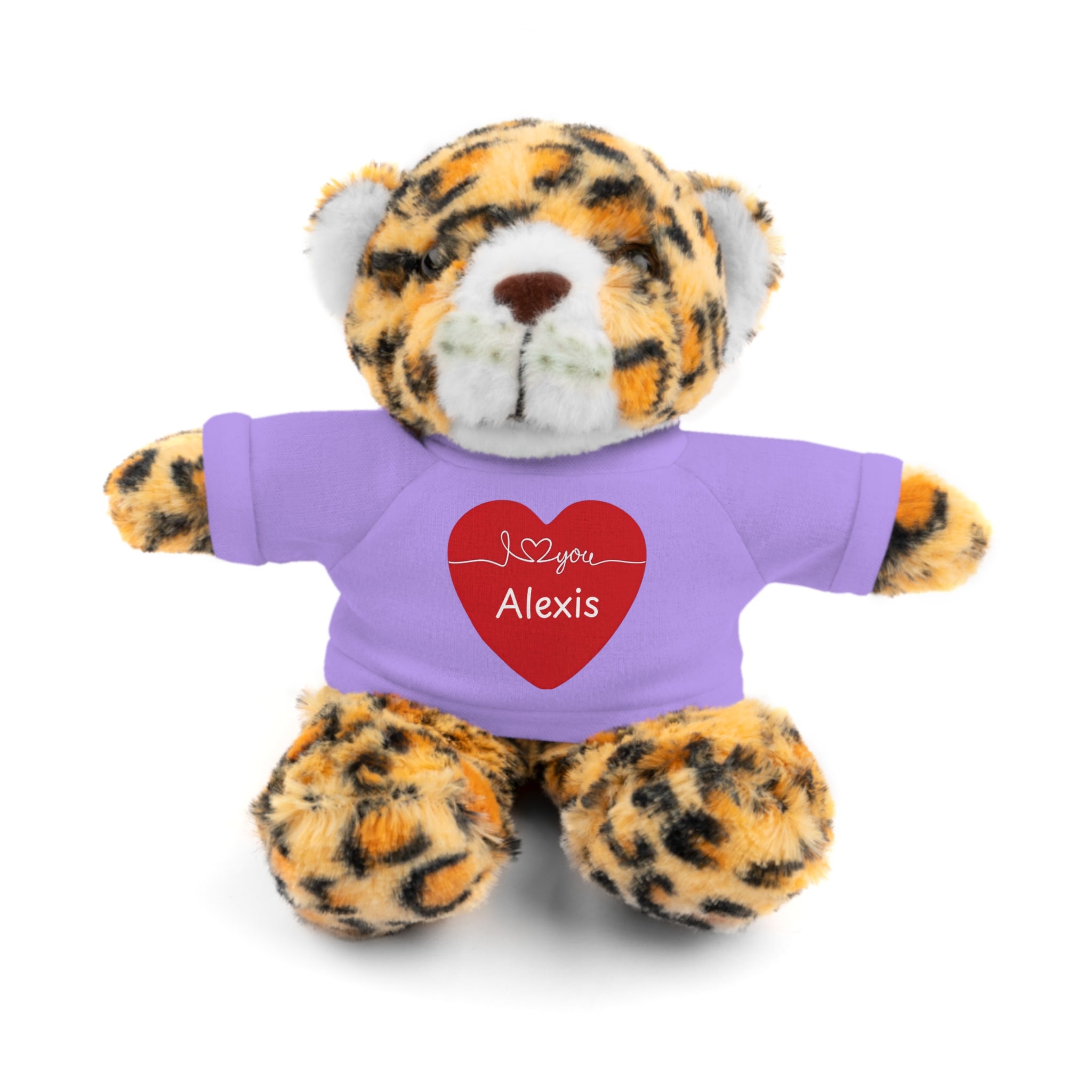 Personalized Heart Plush Animals