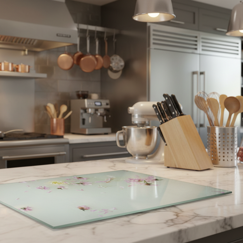 Blowing In The Wind Glass Cutting Board