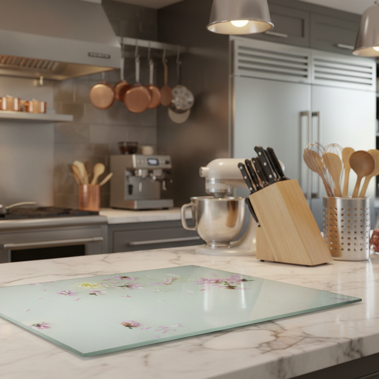 Blowing In The Wind Glass Cutting Board