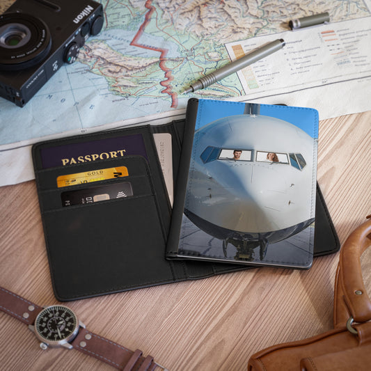 Personalized Airplane Passport Cover Wallet