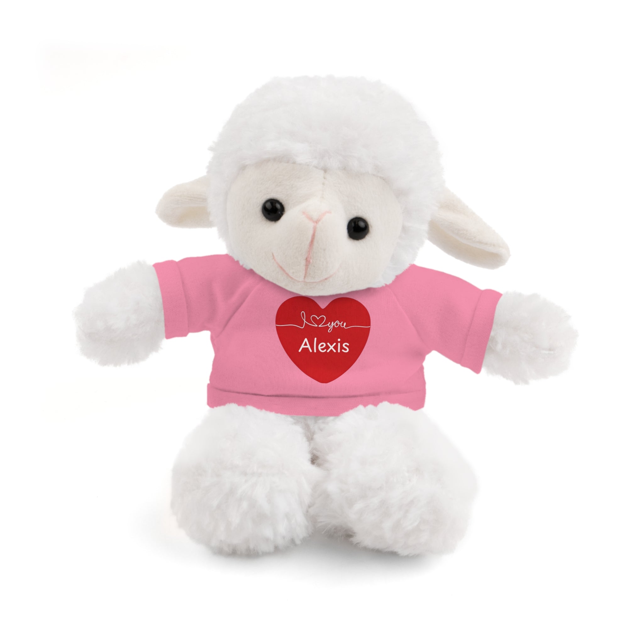 Personalized Heart Plush Animals