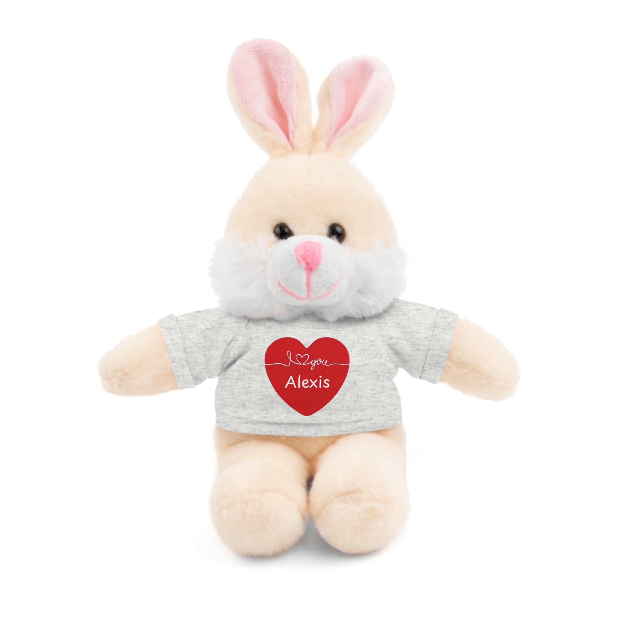 Personalized Heart Plush Animals