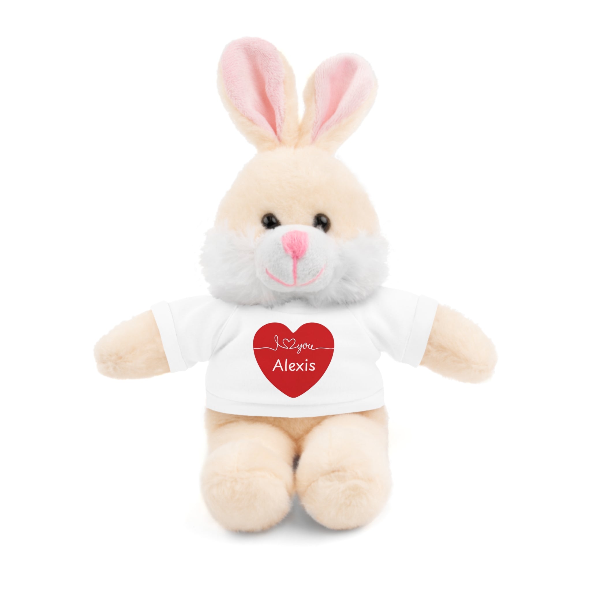 Personalized Heart Plush Animals