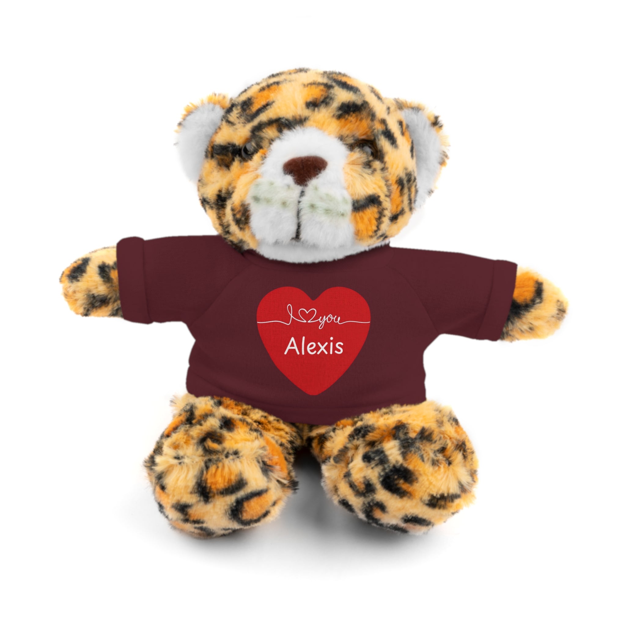 Personalized Heart Plush Animals