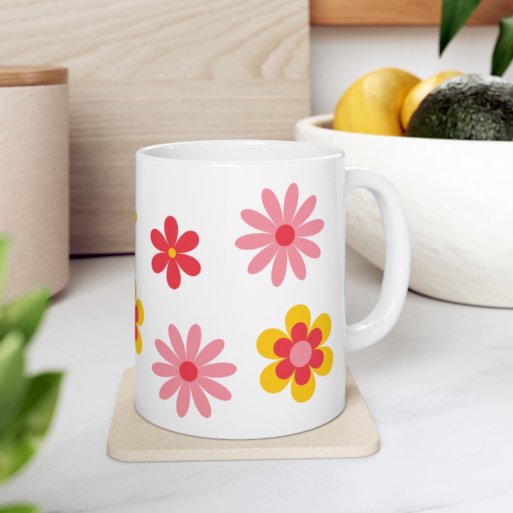 Retro Flowers Mug