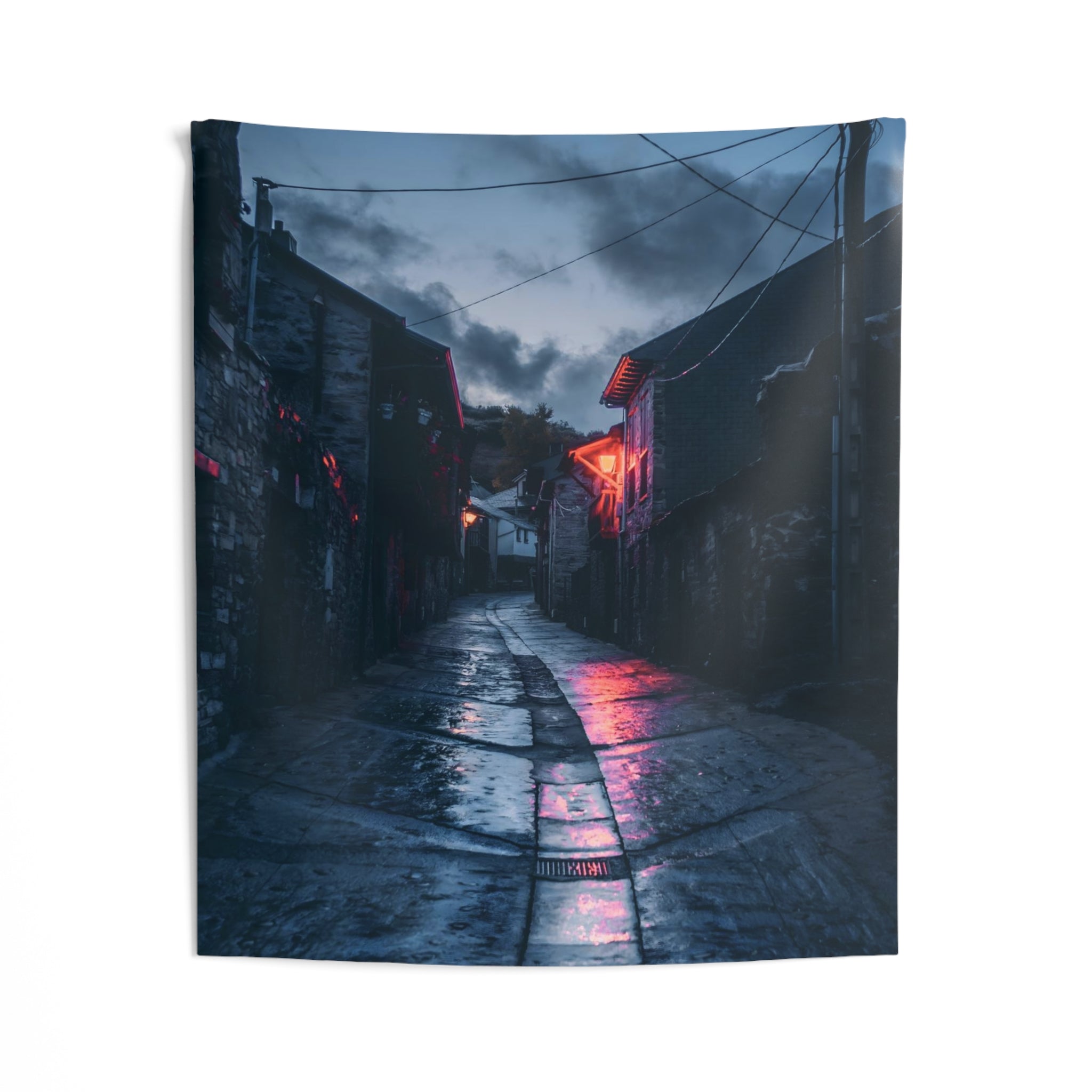 Dark Alley Dreamscape Wall Tapestry
