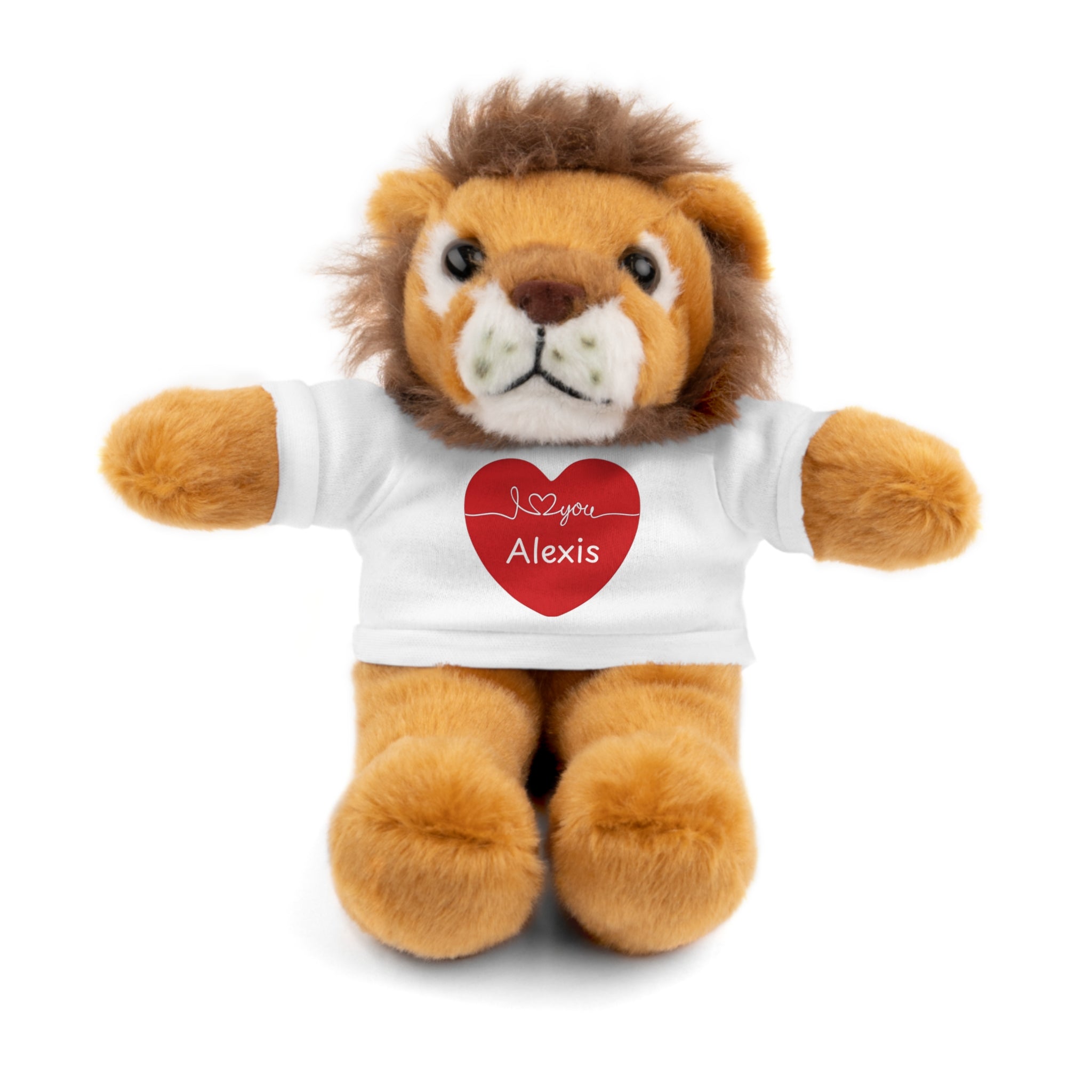 Personalized Heart Plush Animals