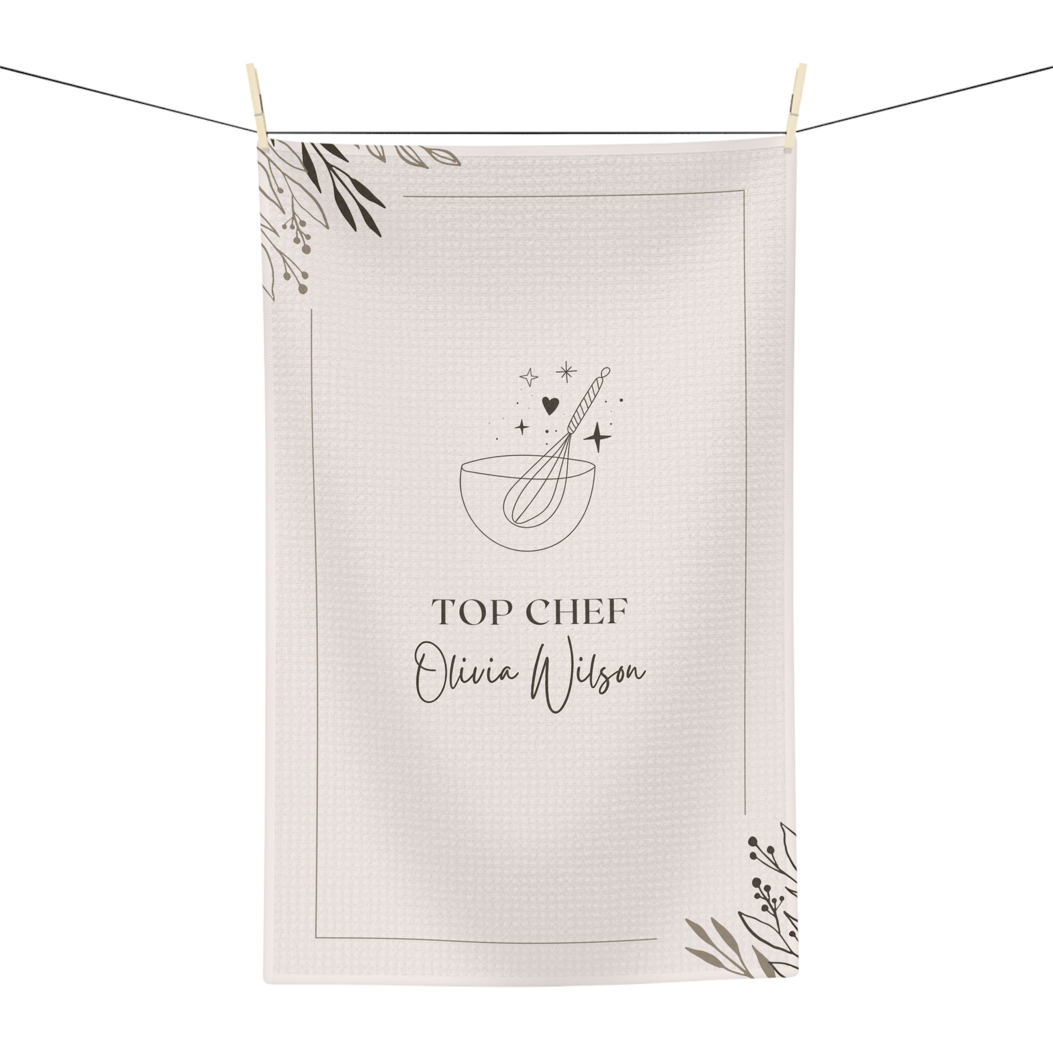 Top Chef Personalized Kitchen Towel