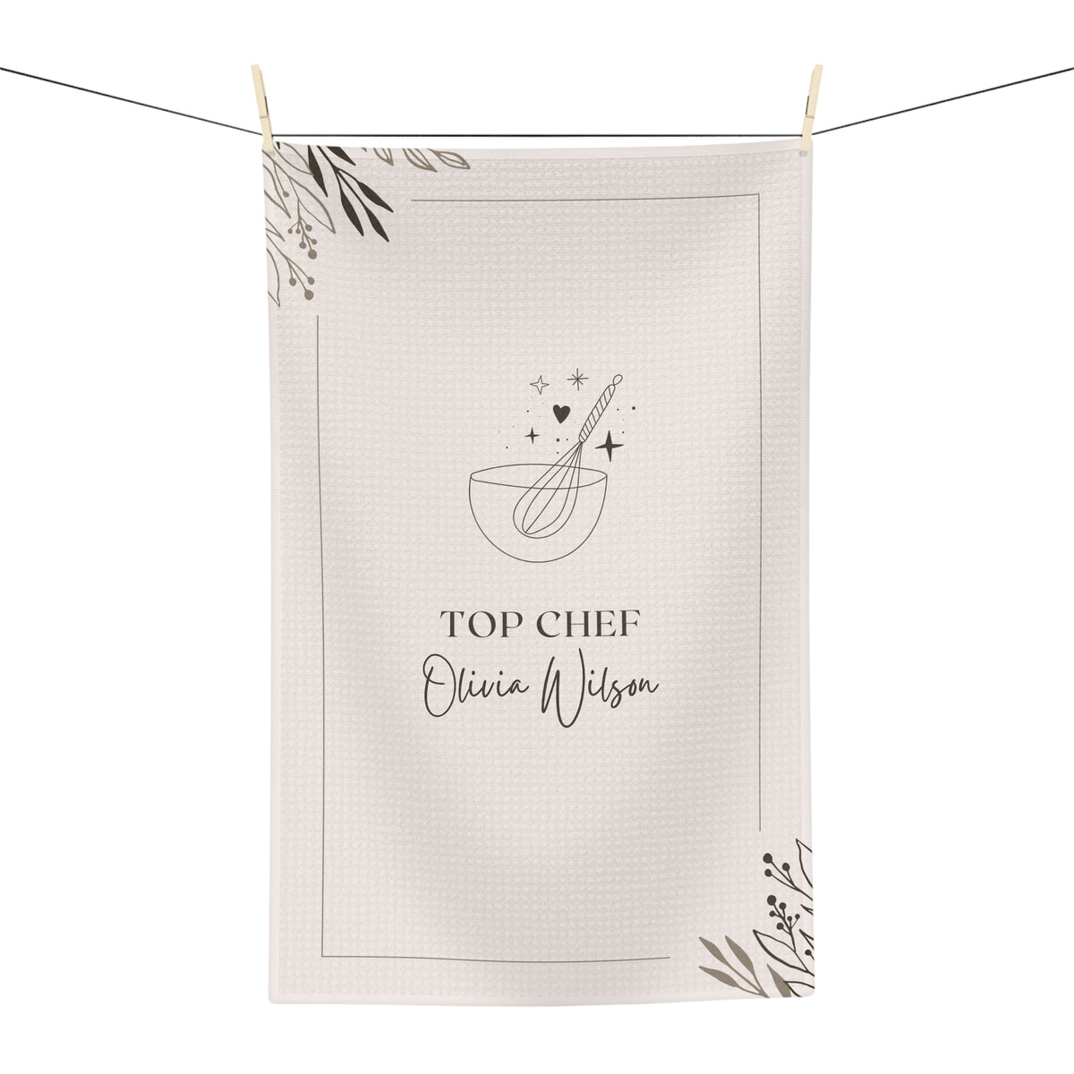 Top Chef Personalized Kitchen Towel