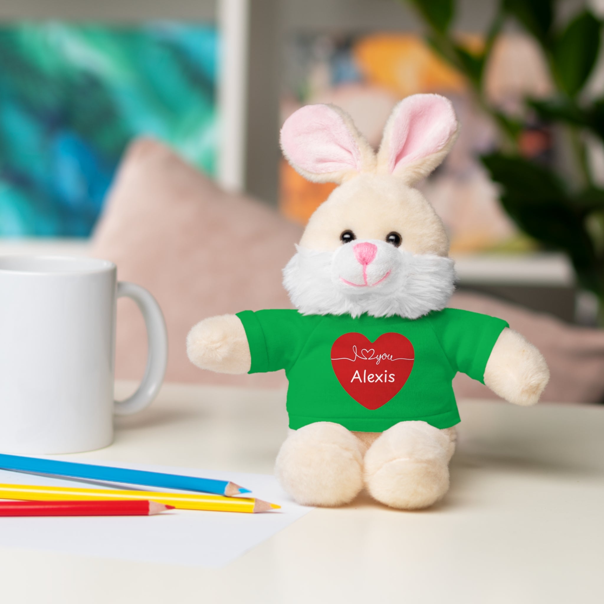 Personalized Heart Plush Animals