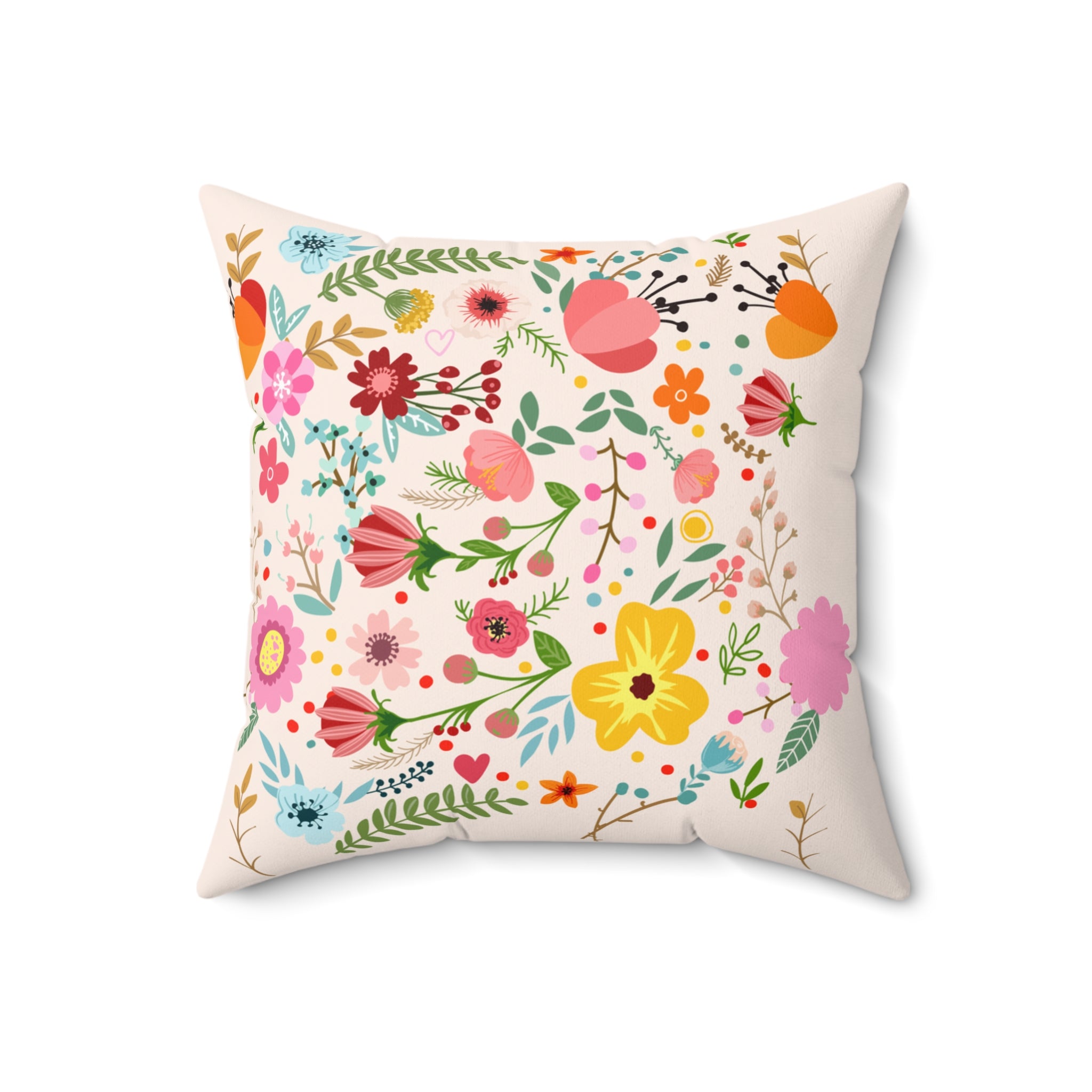 Spring Blossom Square Pillow