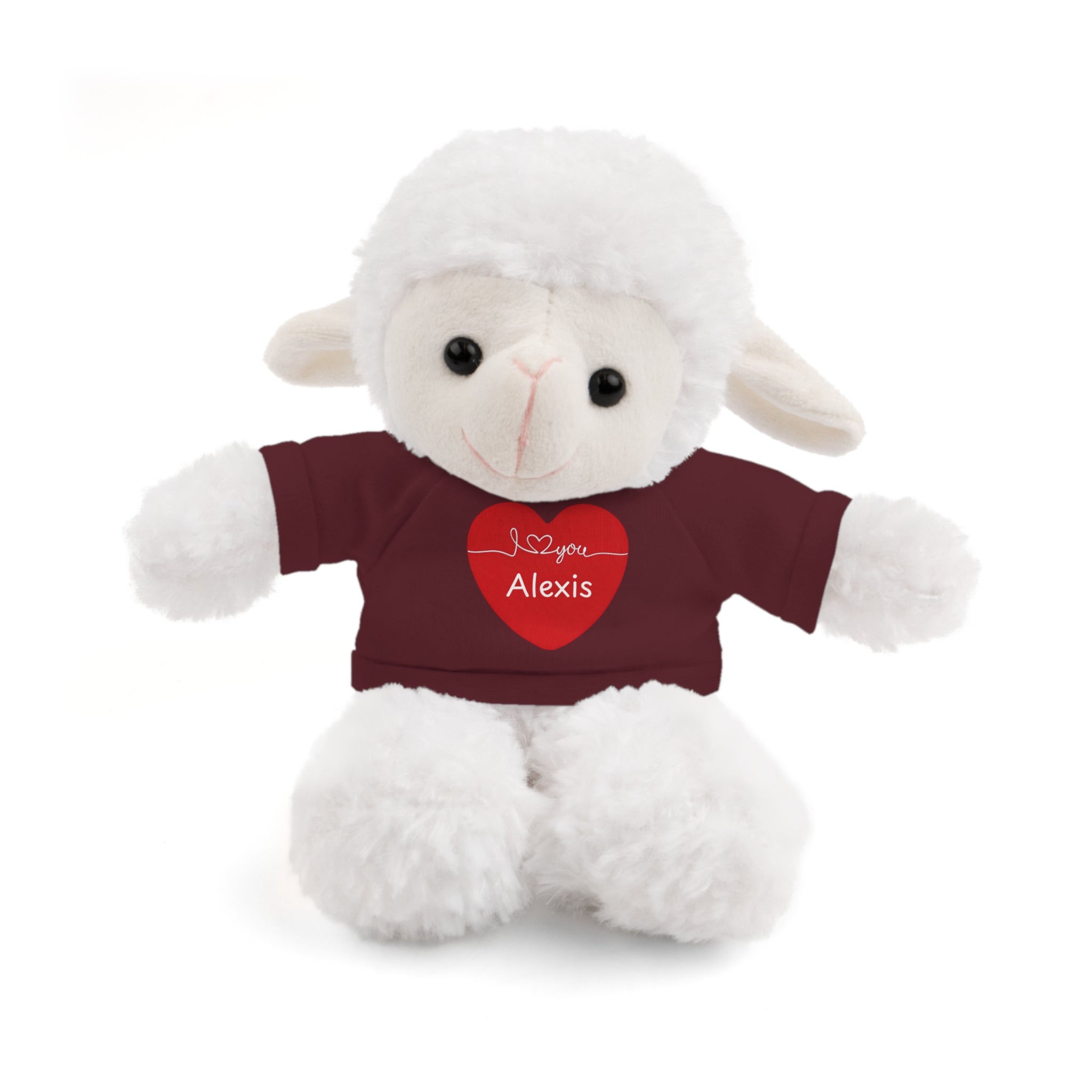 Personalized Heart Plush Animals
