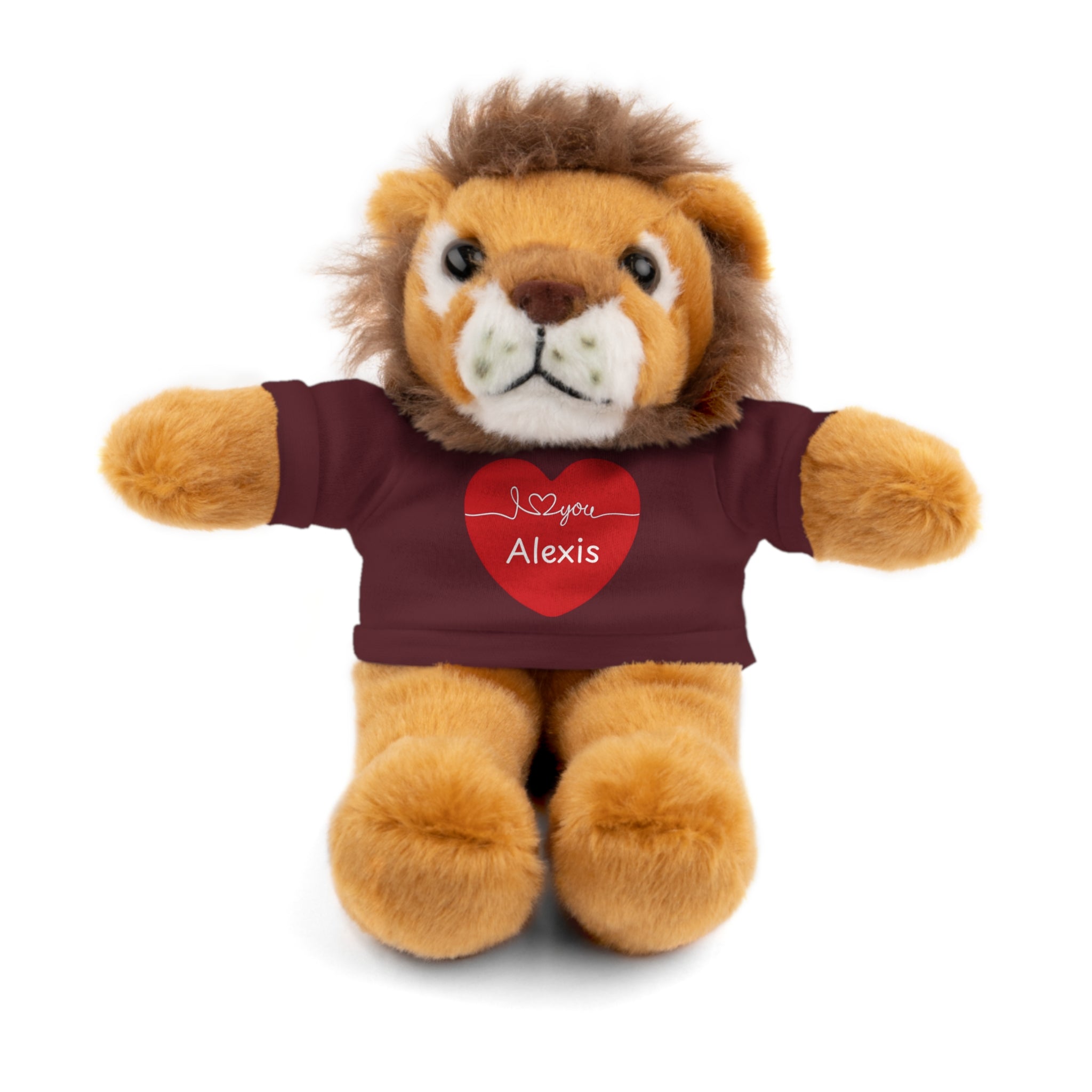 Personalized Heart Plush Animals