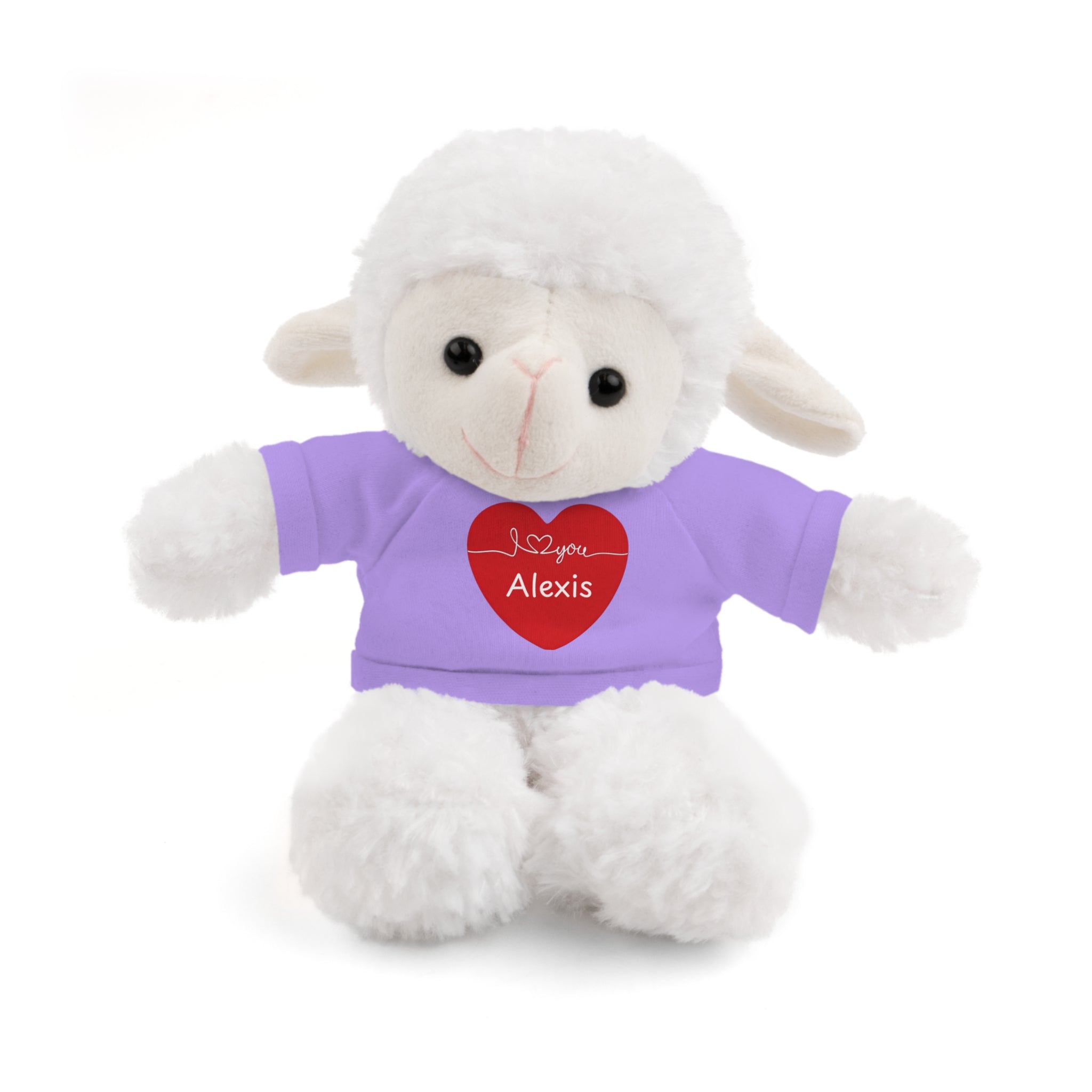 Personalized Heart Plush Animals