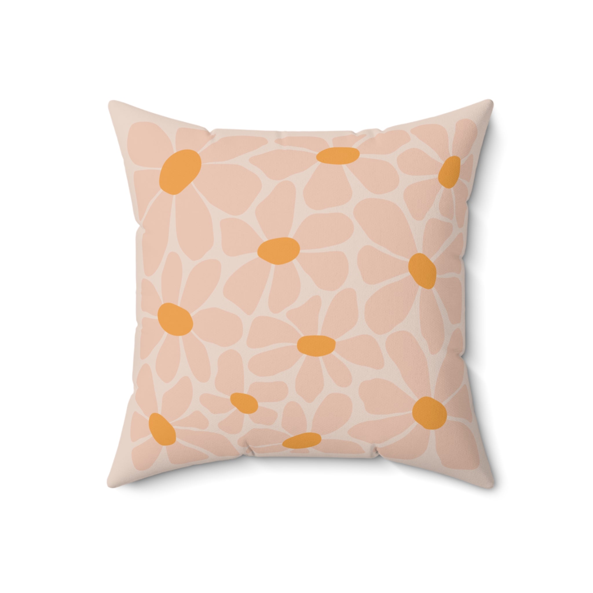 Boho Flower Square Pillow