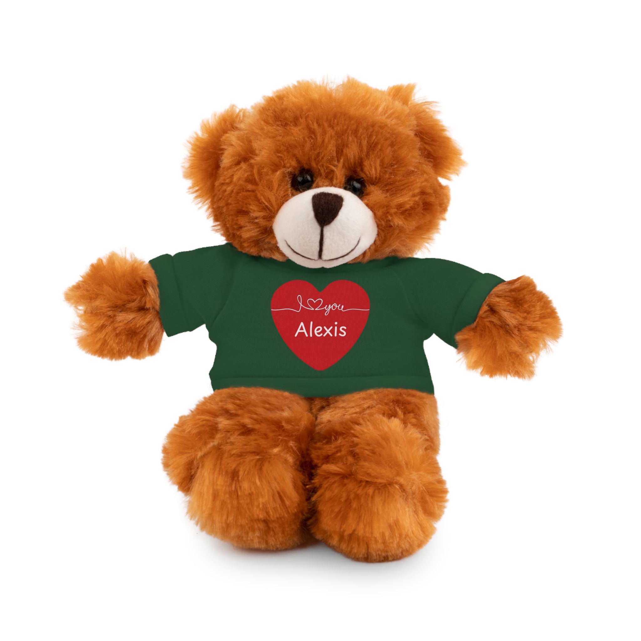 Personalized Heart Plush Animals