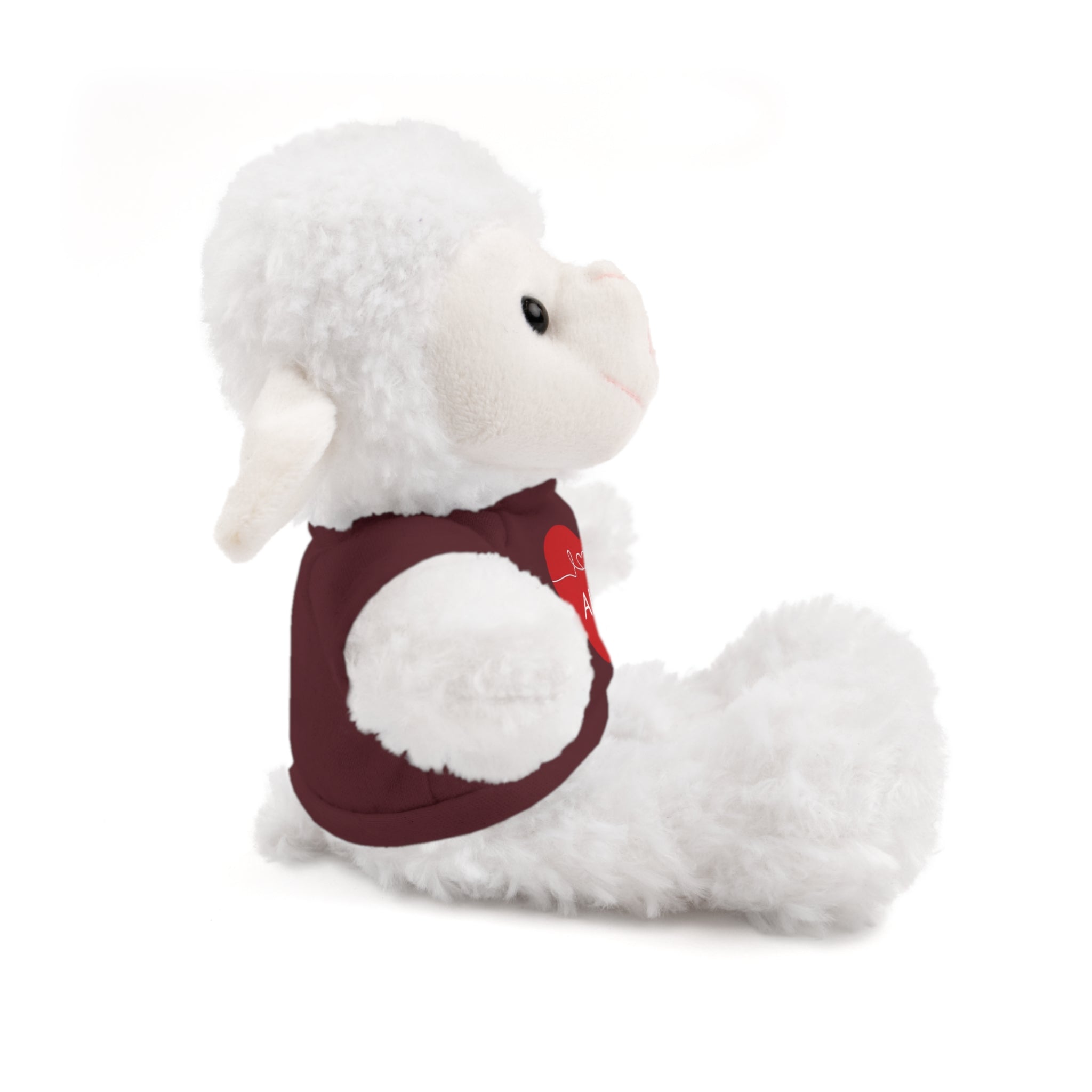 Personalized Heart Plush Animals