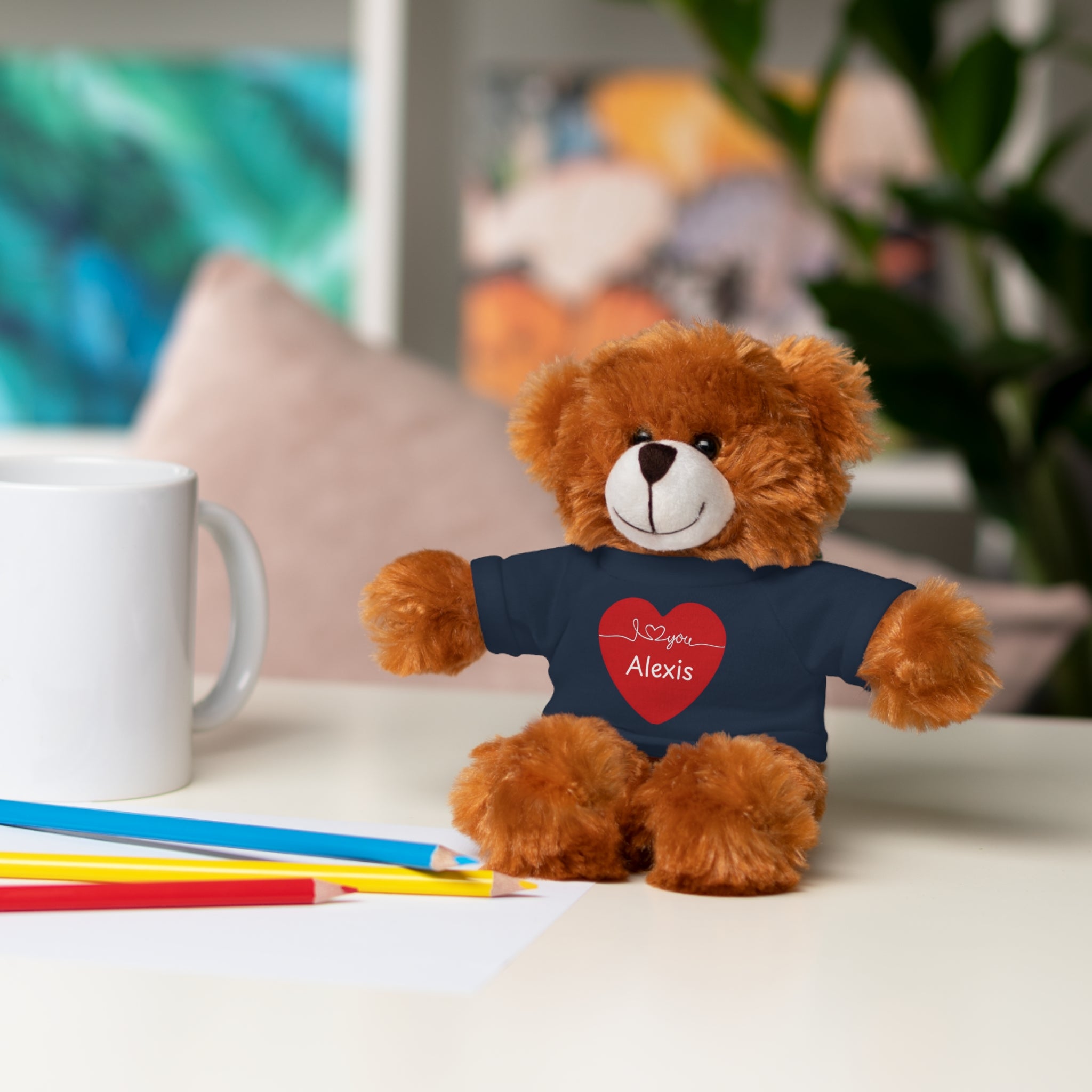 Personalized Heart Plush Animals