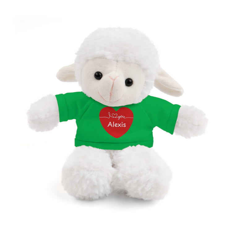 Personalized Heart Plush Animals